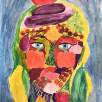 Portrét podle Arcimbolda, Anna Marie Krhovjáková, 11 let