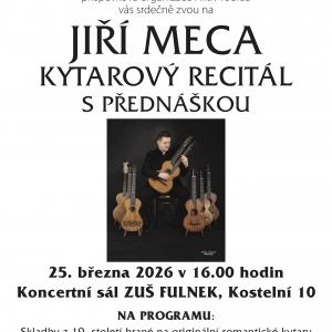 Jiří Meca - kytarový recitál s přednáškou / Příspěvek